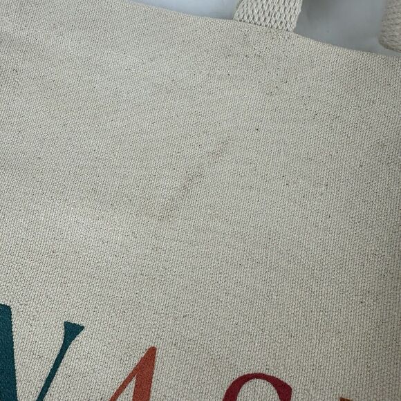 ABLE Nashville Canvas Tote Bag Shopping Natural Cream Colorful Logo TN - Picture 4 of 9